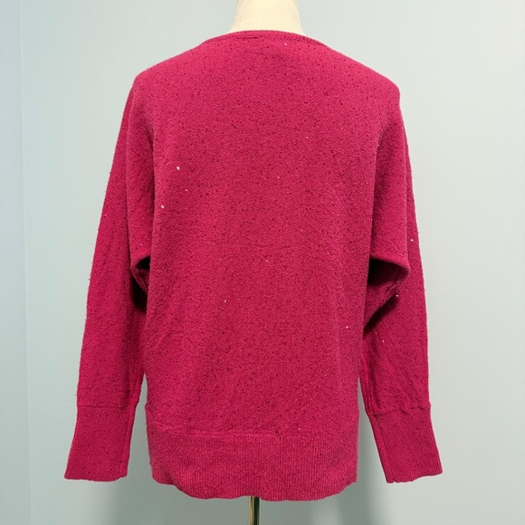 I.N.C. International Concepts Women's Sequin-Shine V-Neck Sweater Size L - Picture 4 of 8